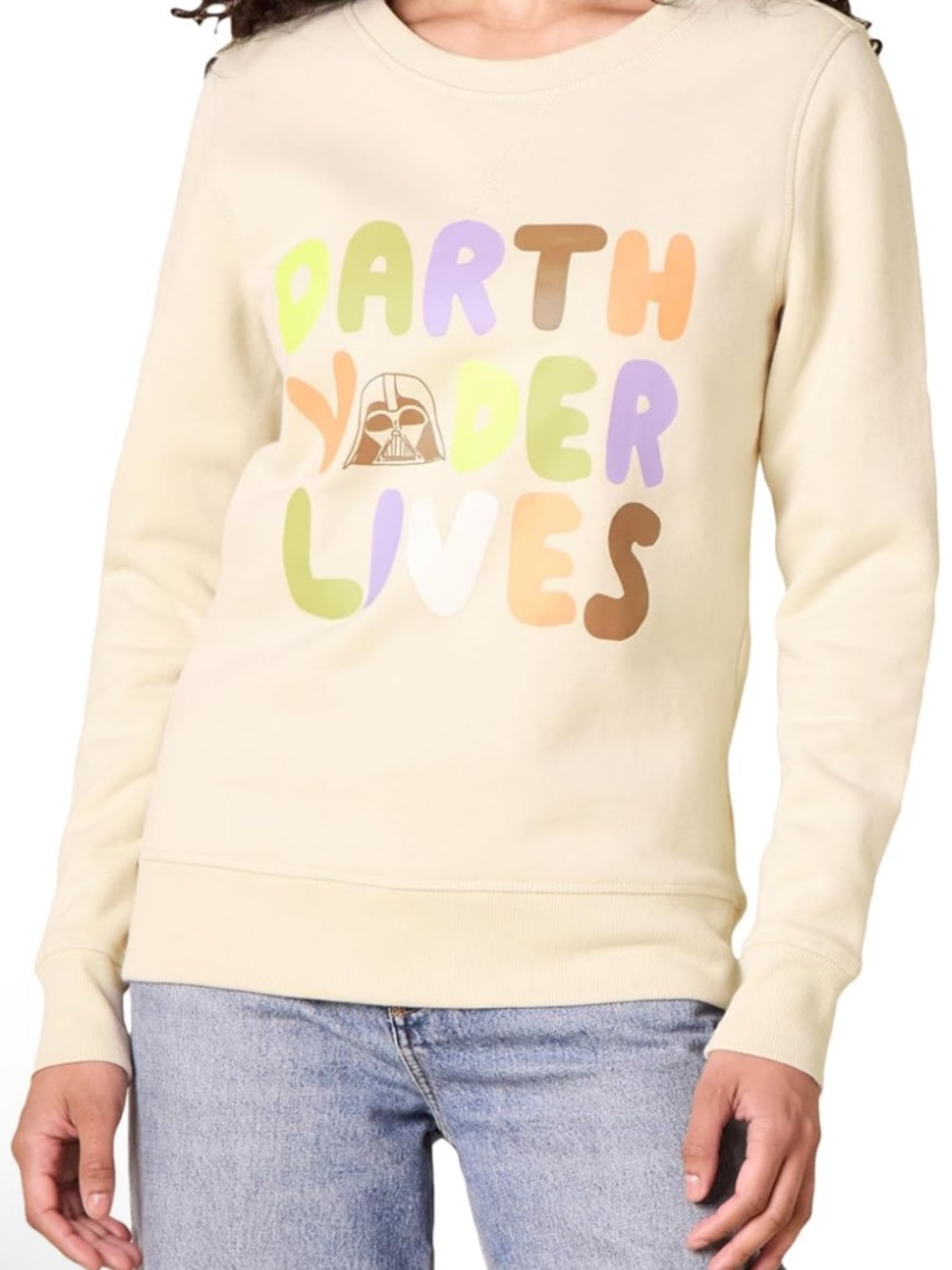 NWT Crewneck Sweatshirt "Darth Vader Lives" Graphic XS A44